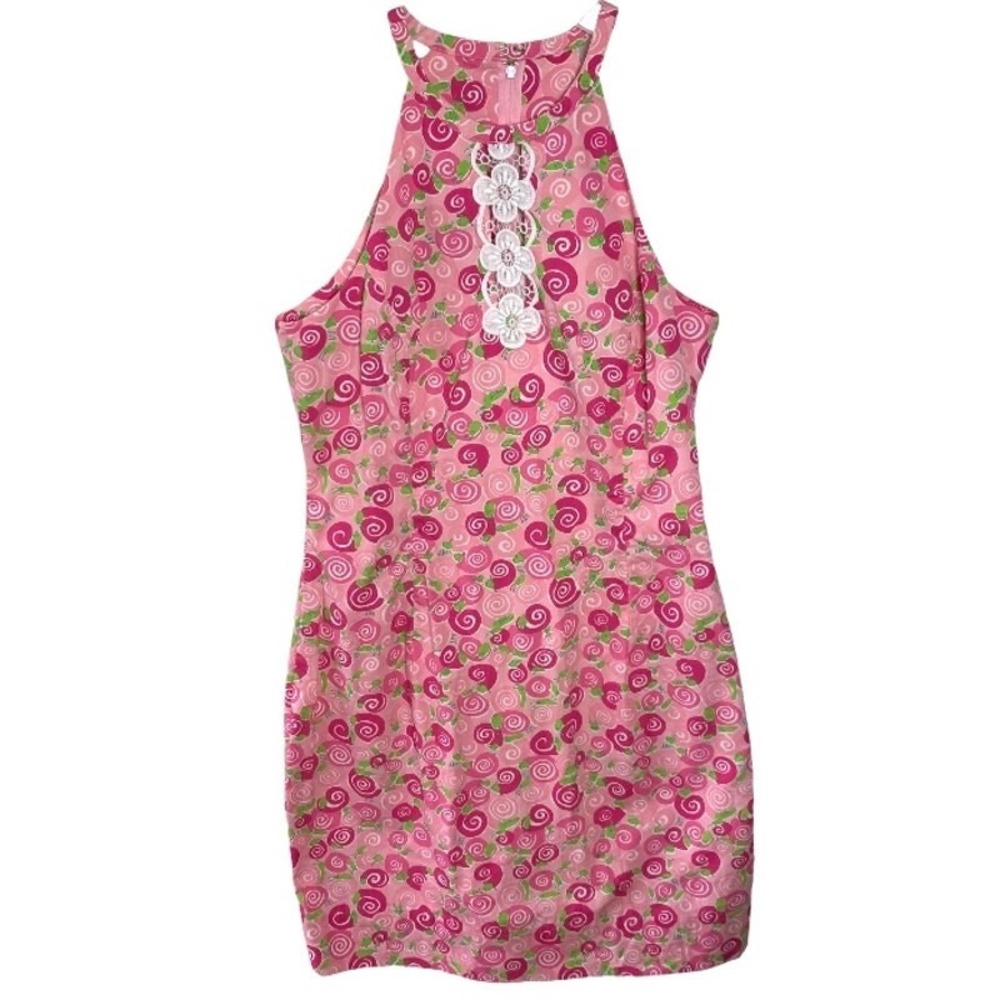 Vintage Lilly Pulitzer Mini Dress Womens 0 Whimsical Abstract Pattern Colorful